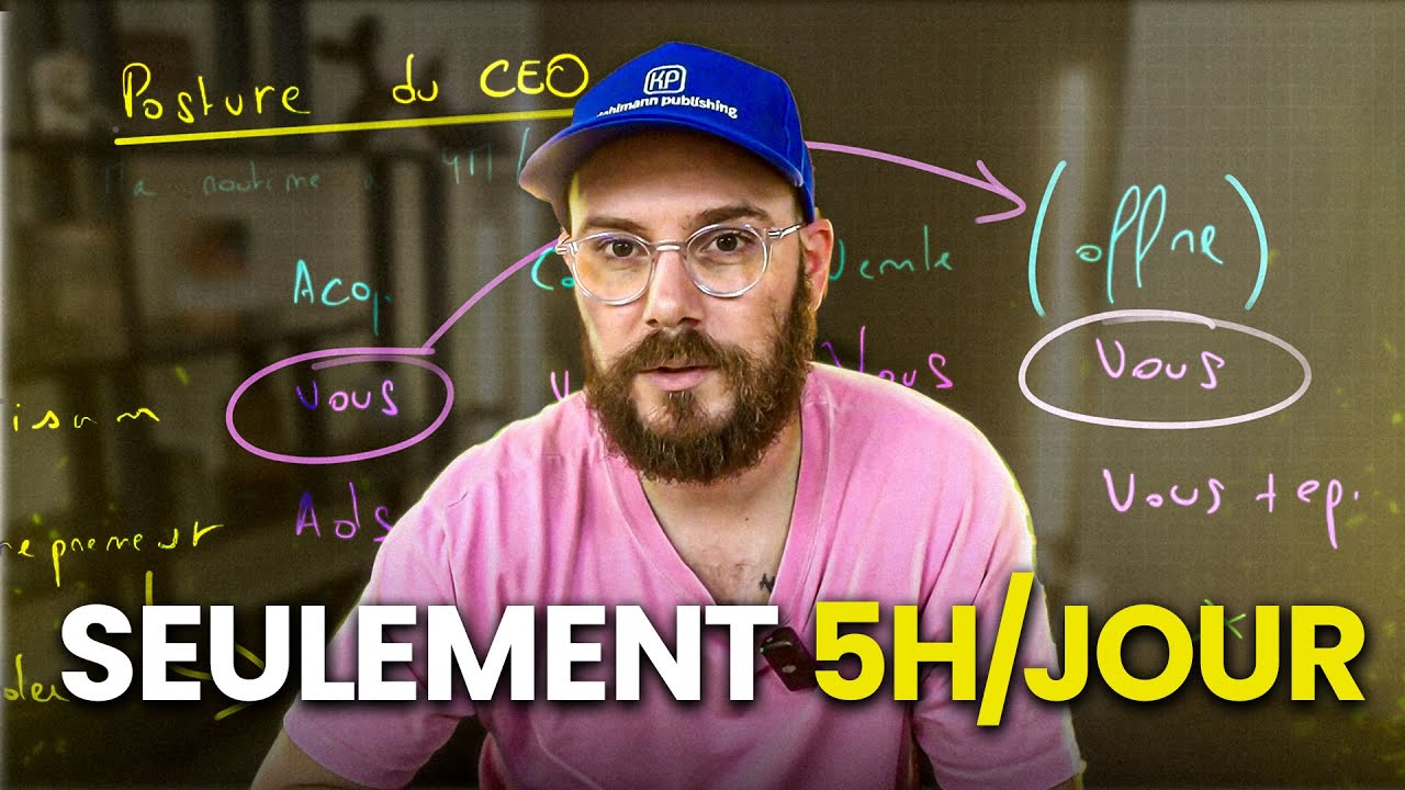 Routine de CEO : comment je travaille 5 heures par jour